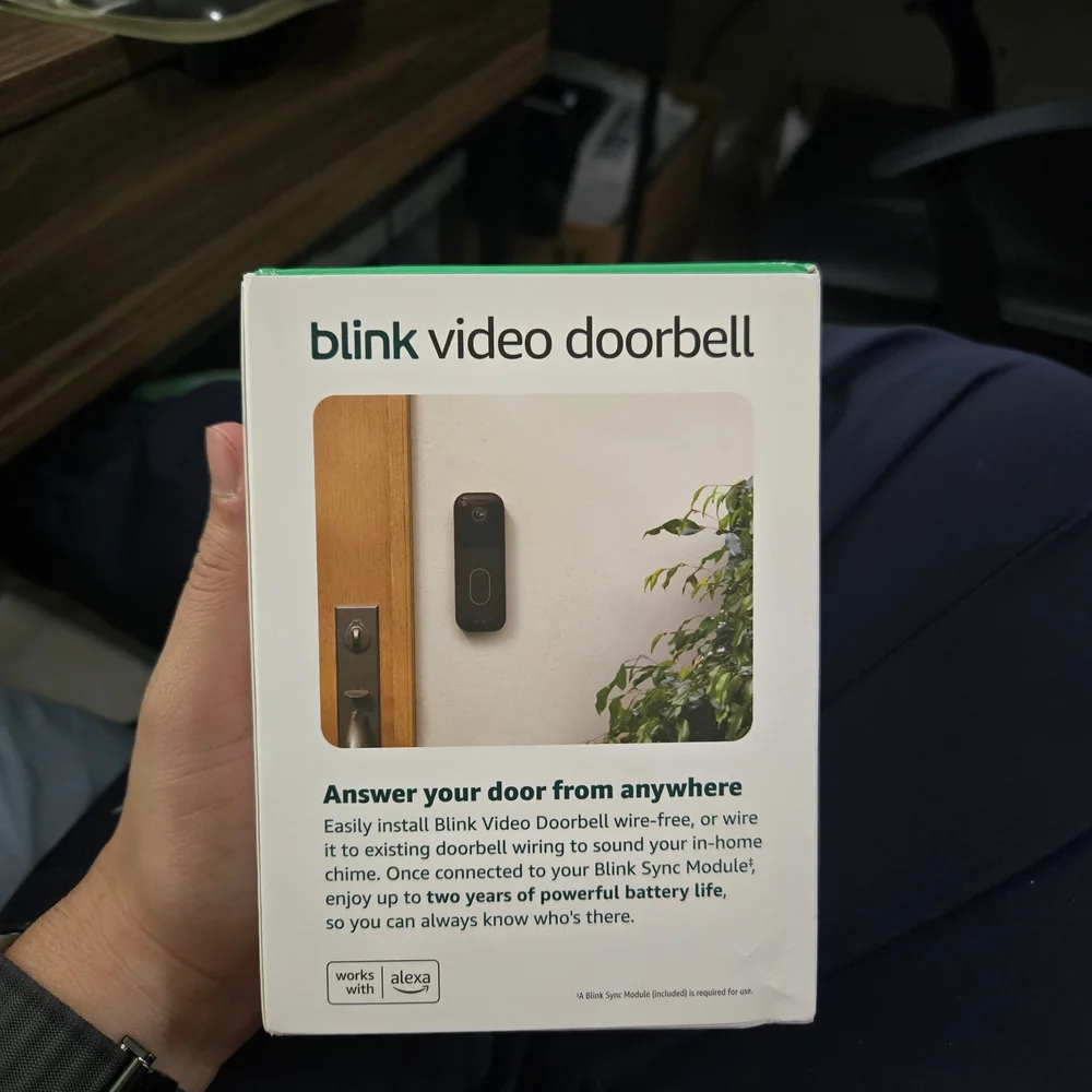 Amazon Blink Video Doorbell - Black and White